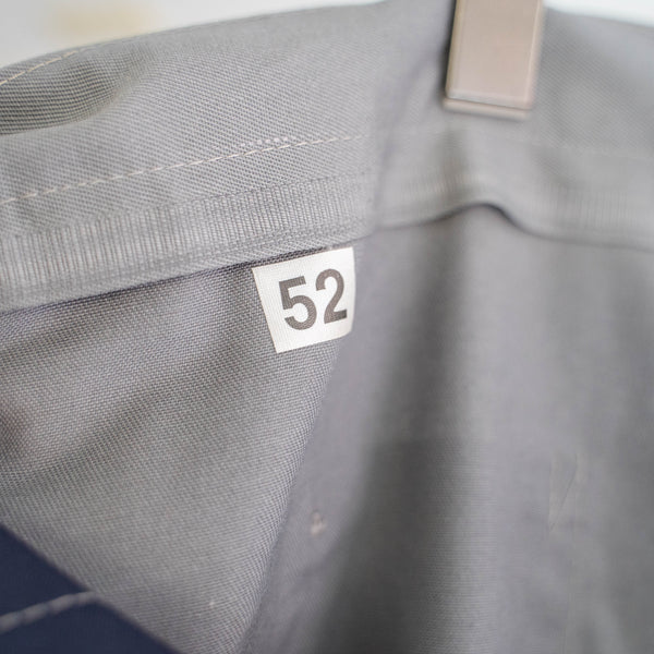 around 1980s Europe gray light weight work pants "dead stock"