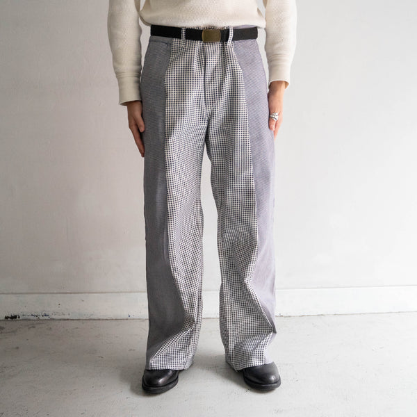 french adolphe lafont chef × germany checed work docking wide pants