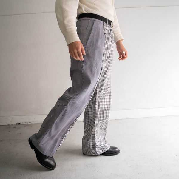 french adolphe lafont chef × germany checed work docking wide pants