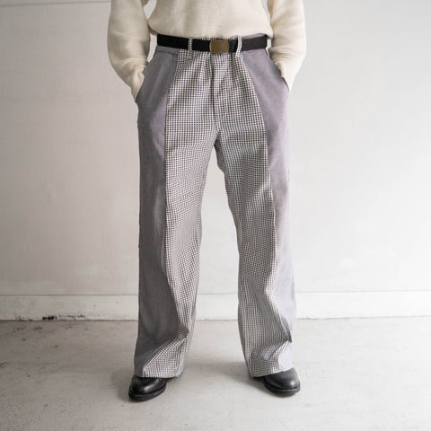 french adolphe lafont chef × germany checed work docking wide pants
