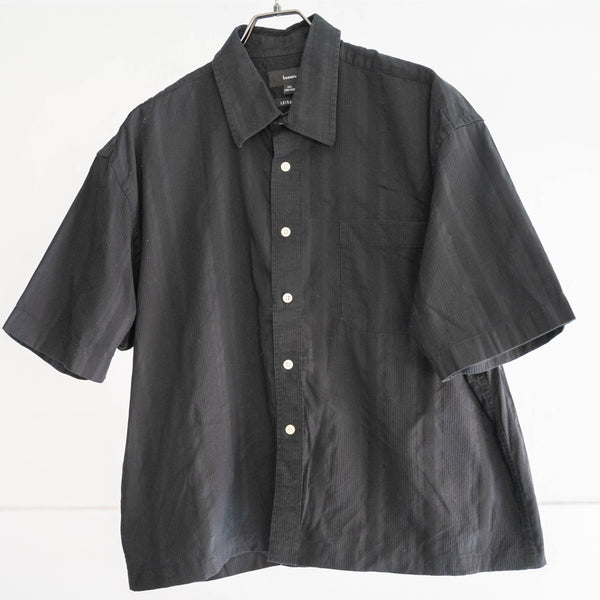 around 1990s black color short sleeve shirt -remake-