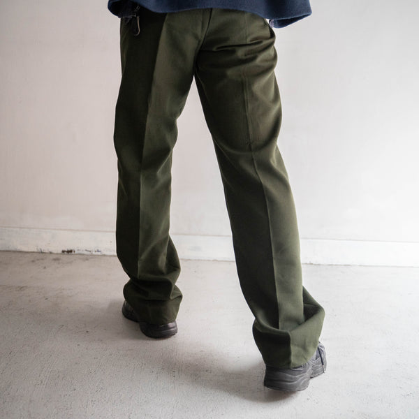 around 1980s British No.2 dress pants -green color-