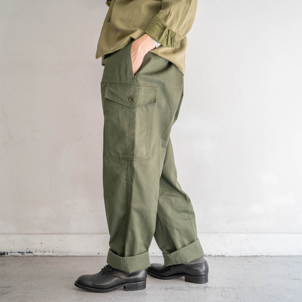 1970s Belgium military one-cargo pants with magazine pocket 'mint condition'
