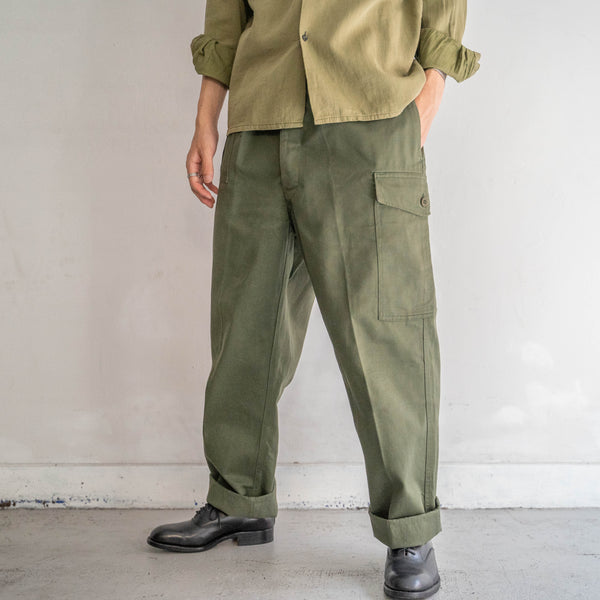 1970s Belgium military one-cargo pants with magazine pocket 'mint condition'