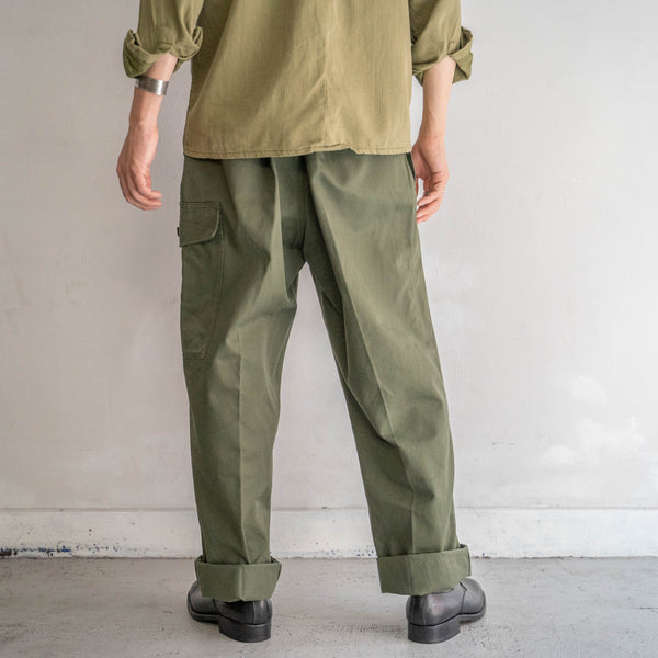 1970s Belgium military one-cargo pants with magazine pocket 'mint condition'