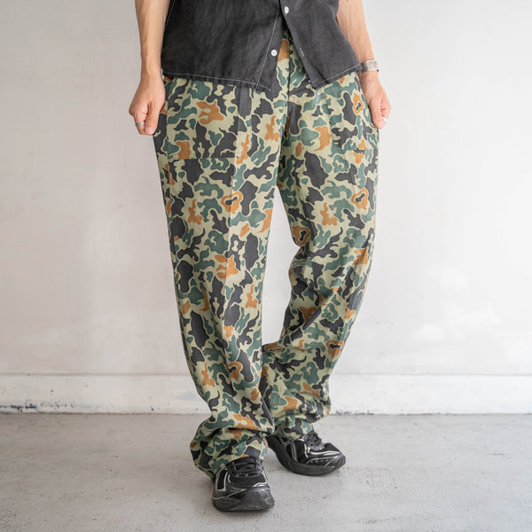 1970-80s Korean military multi-color camo pants -rare color-