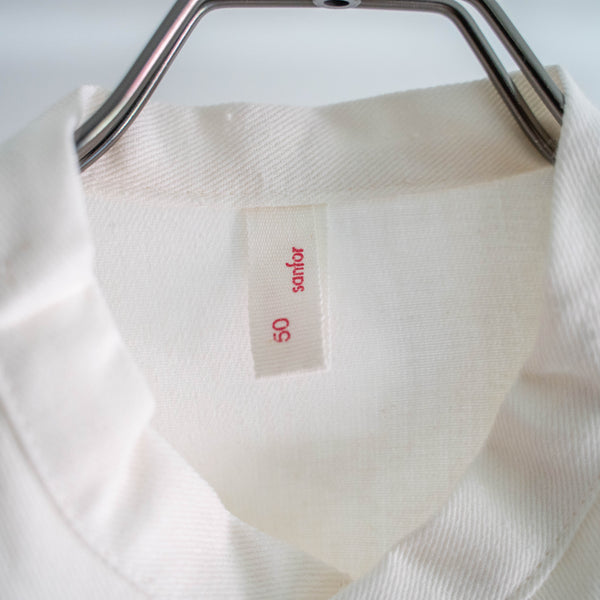1970-80s German military double breasted white chef jacket 'dead stock'