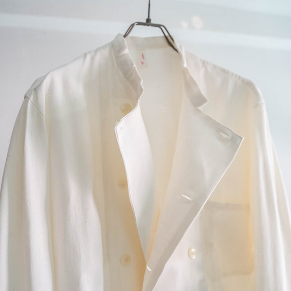 1970-80s German military double breasted white chef jacket 'dead stock'