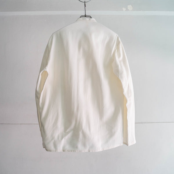 1970-80s German military double breasted white chef jacket 'dead stock'