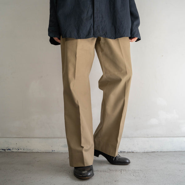 1990s Italian military beige chino slacks