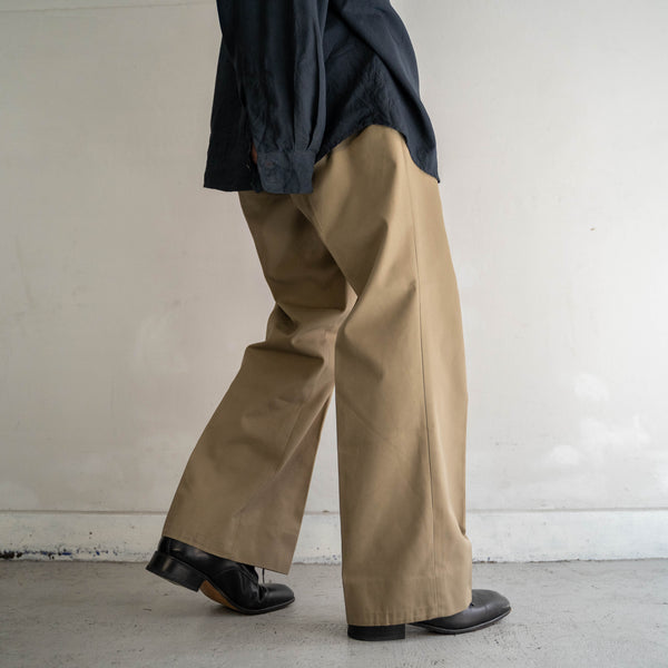 1990s Italian military beige chino slacks