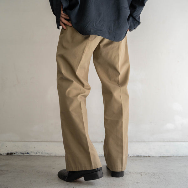 1990s Italian military beige chino slacks