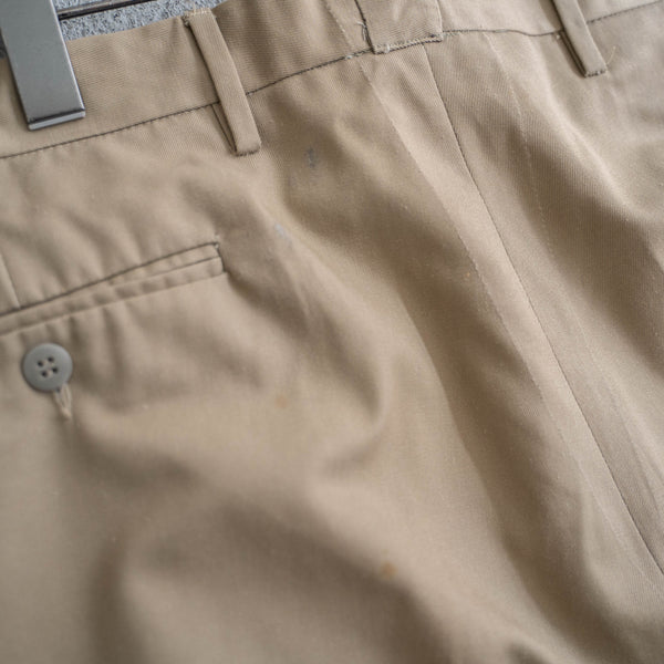 1990s Italian military beige chino slacks