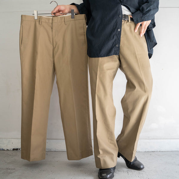 1990s Italian military beige chino slacks