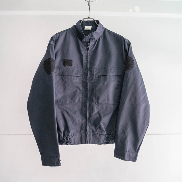 2000s French police navy stand collar short jacket 'mint condition'