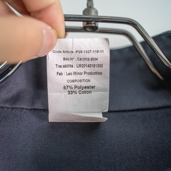 2000s French police navy stand collar short jacket 'mint condition'