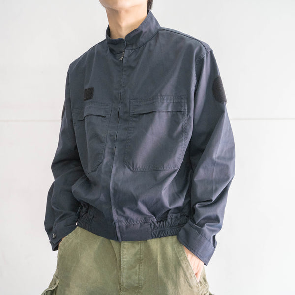 2000s French police navy stand collar short jacket 'mint condition'