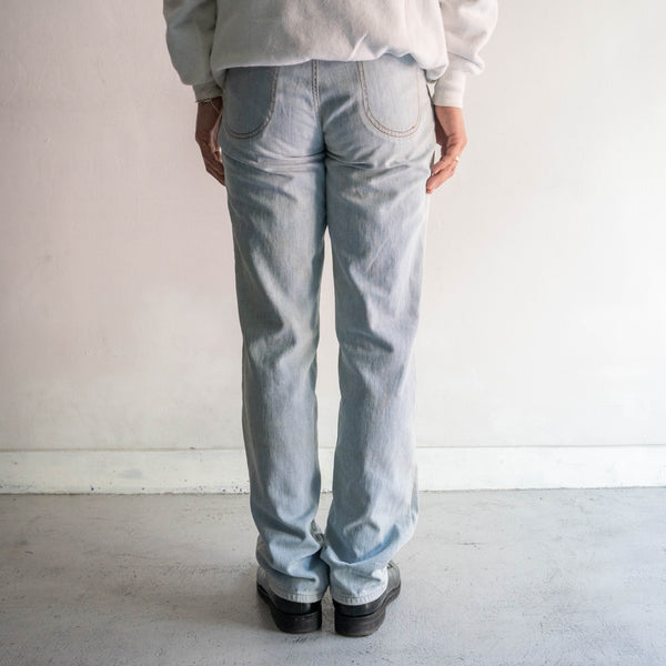 1970-80s "Lee" blue denim light oz work pants 'good fade'