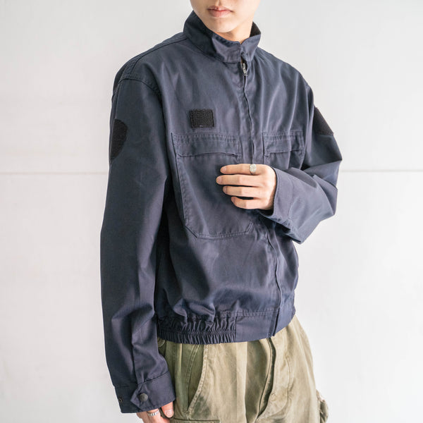 2000s French police navy stand collar short jacket 'mint condition'