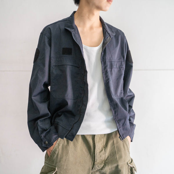 2000s French police navy stand collar short jacket 'mint condition'