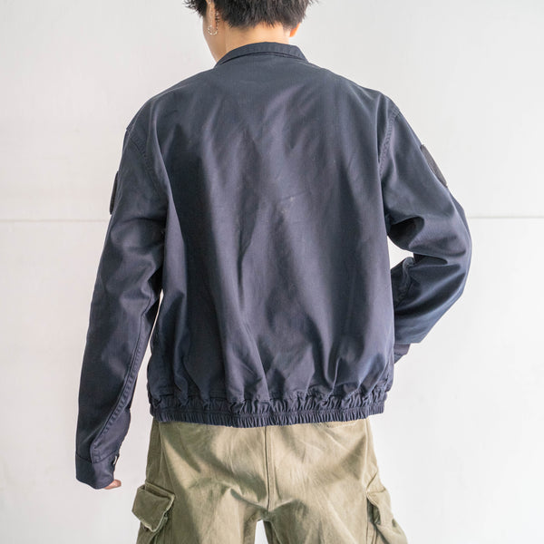 2000s French police navy stand collar short jacket 'mint condition'