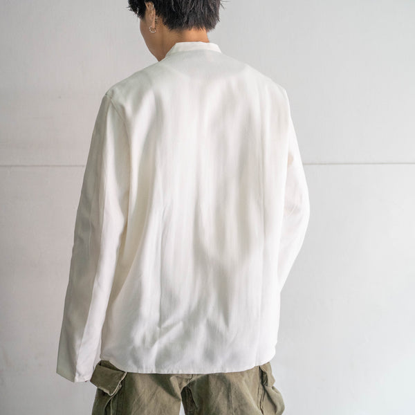 1970-80s German military double breasted white chef jacket 'dead stock'