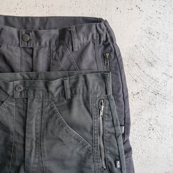 2000s British police black color tech cargo pants 'used'