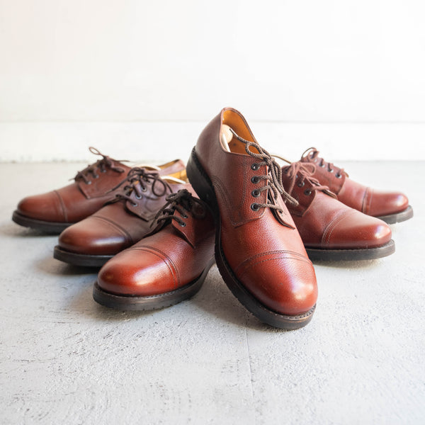 around 1990s Dutch military brown red color leather shoes 'mint condition'