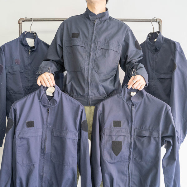 2000s French police navy stand collar short jacket 'mint condition'