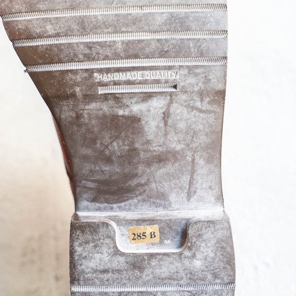 around 1990s Dutch military brown red color leather shoes 'mint condition'