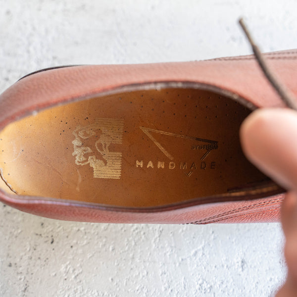 around 1990s Dutch military brown red color leather shoes 'mint condition'