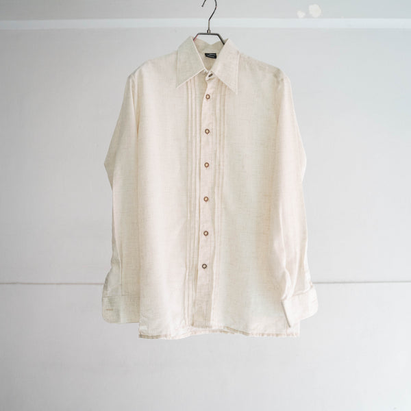 1980-90s ivory tyrolean l/l shirt