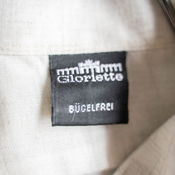 1980-90s ivory tyrolean l/l shirt