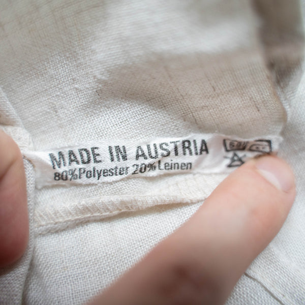 1980-90s ivory tyrolean l/l shirt