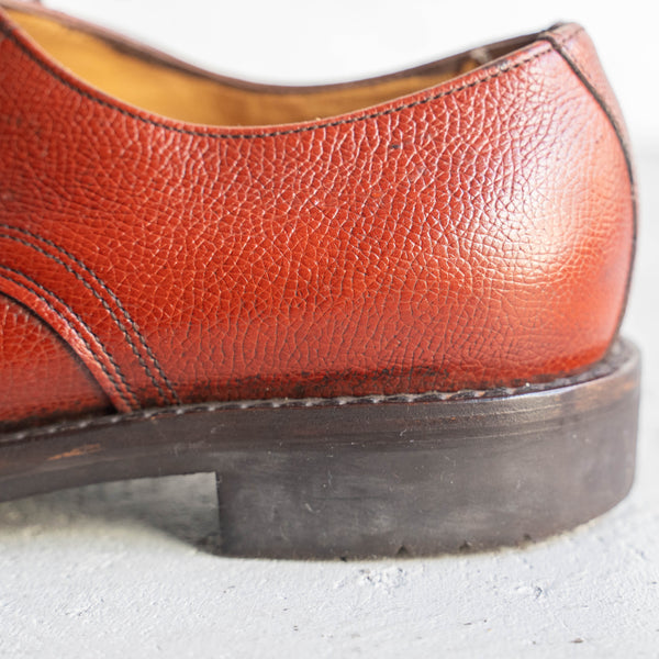 around 1990s Dutch military brown red color leather shoes 'mint condition'