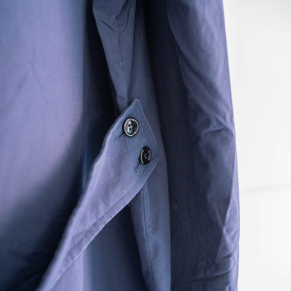 1960s French military dark navy cotton work coat