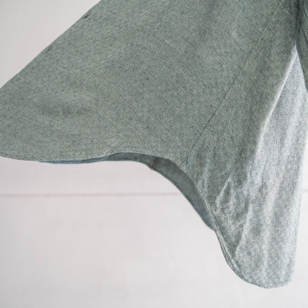 1990-00s light green based rayon 100 knit polo shirt