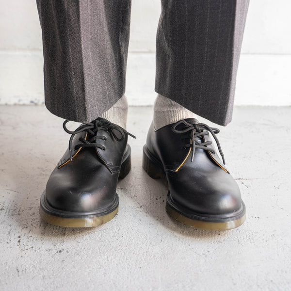 2000s 'Dr.Martens' black color leather shoes -3 hole- 'dead stock'