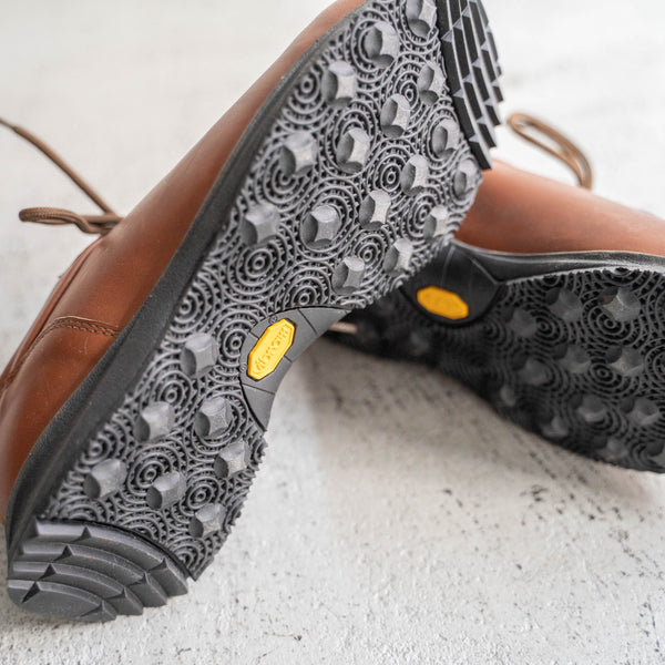 2000s Italy "CRISPI" leather sneaker 'dead stock' -red brown-