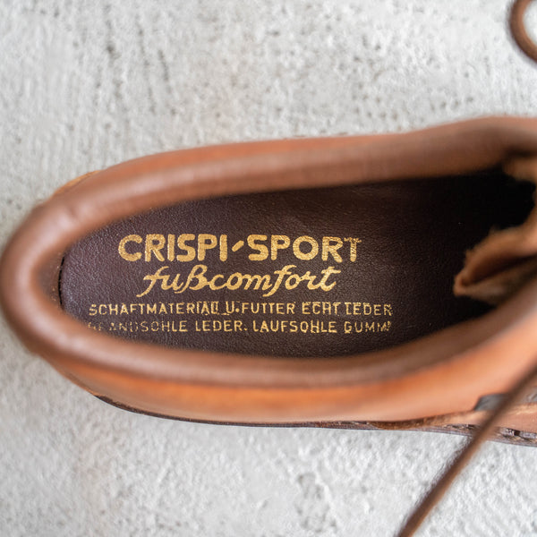 2000s Italy "CRISPI" moccasin leather sneaker 'dead stock'