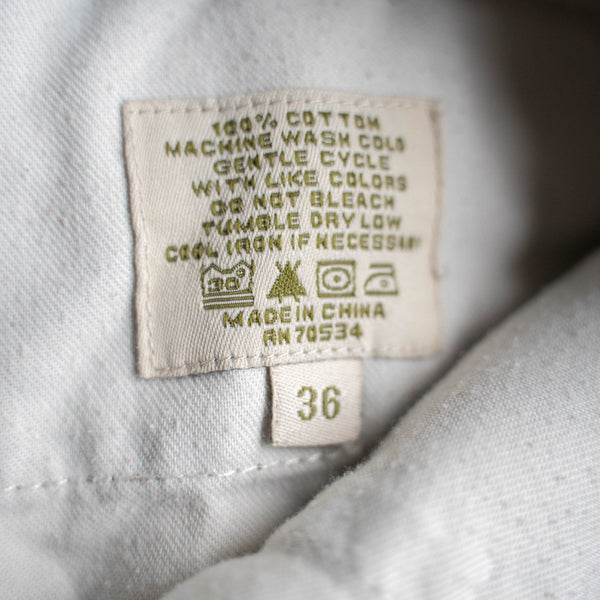 1990s ORVIS cotton 100 chino pants -leather patch-