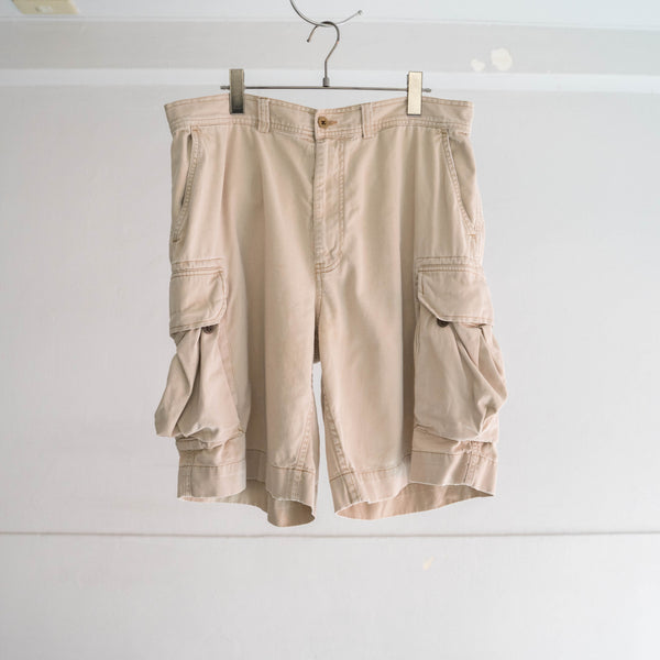 1990s Ralph Lauren beige cargo shorts