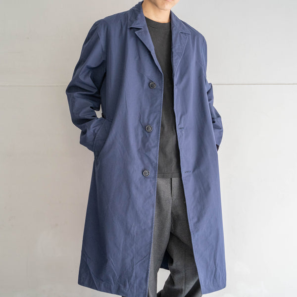 1960s French military dark navy cotton work coat