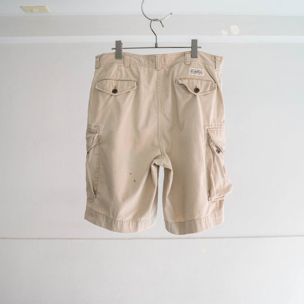1990s Ralph Lauren beige cargo shorts