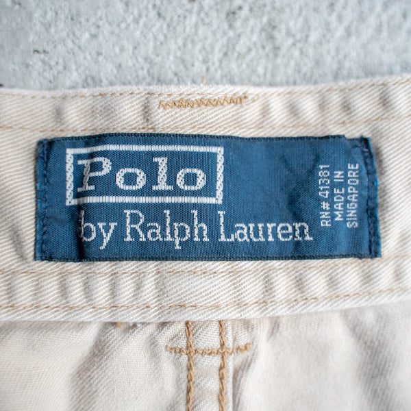 1990s Ralph Lauren beige cargo shorts
