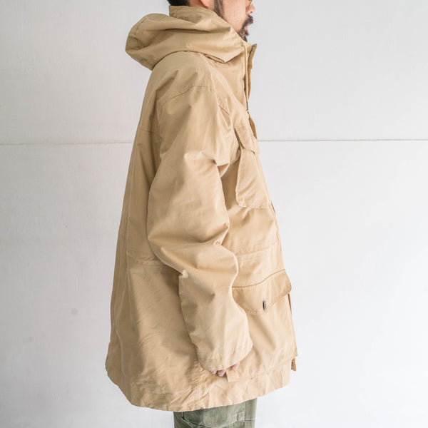 2000s 'Timberland' beige color 4pockets nylon parka -military like-