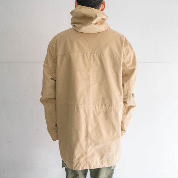 2000s 'Timberland' beige color 4pockets nylon parka -military like-