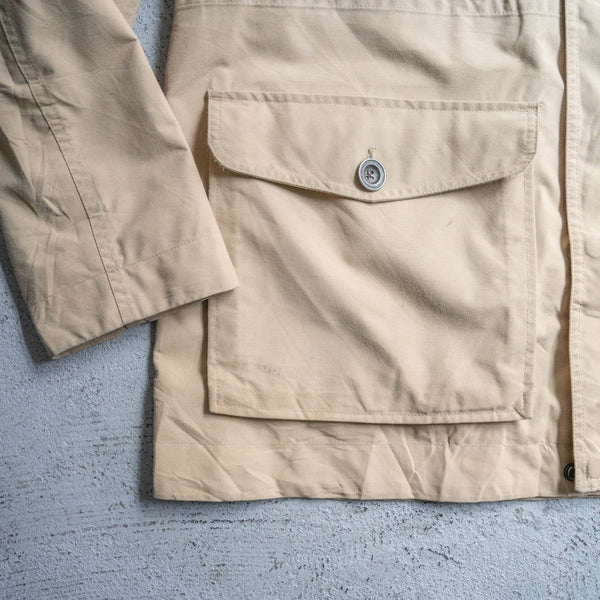 2000s 'Timberland' beige color 4pockets nylon parka -military like-