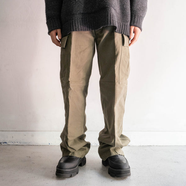 around 1970s German military german moleskin cargo pants 'with flap pockets'