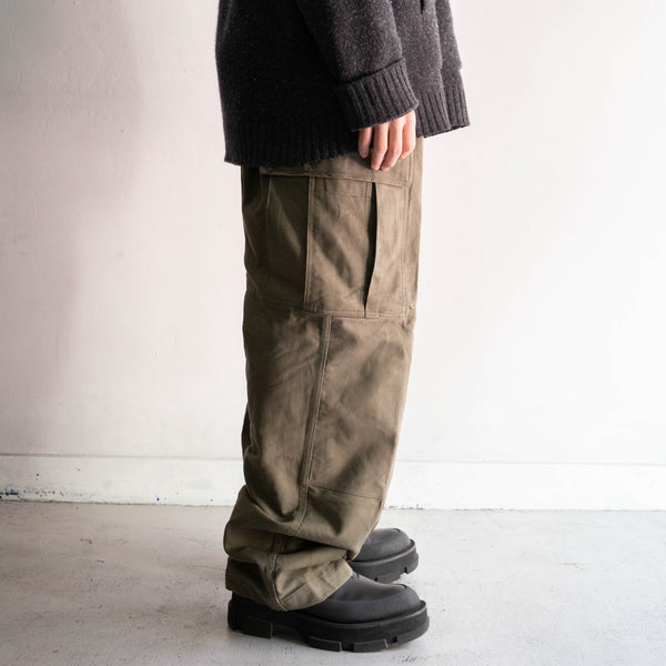 around 1970s German military german moleskin cargo pants 'with flap pockets'